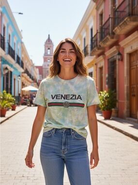 Venezia Tie-Dye Cotton Tee